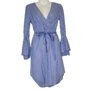 A New Day Striped Bell Sleeve Dress